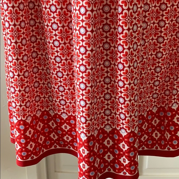 MAX STUDIO RED PRINTED SLEEVELESS JERSEY DRESS - Picture 3 of 7